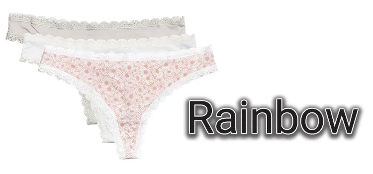best brand of womens cotton bikini rain bow